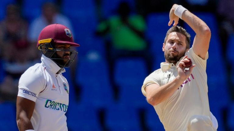 Chris Woakes' Test match bowling record away from home is 54.18