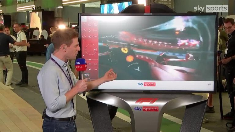 Sky F1's Anthony Davidson was at the SkyPad to look back at Leclerc's fastest lap from P2 in the Ferrari.