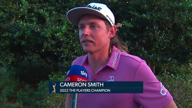 An emotional Smith was delighted to be crowned The Players champion in front of his family who he had not seen for two years