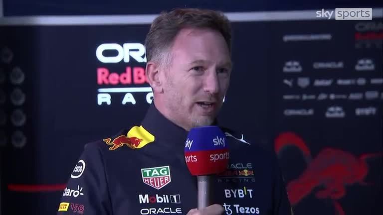 Christian Horner says Ferrari were very quick on the first day of testing in Bahrain and it's great to see them competitive again. 