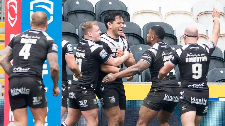 Andre Savelio's try helped Hull FC to victory against Huddersfield