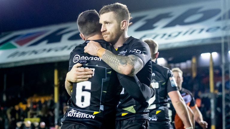 Marc Sneyd and Brodie Croft are growing as a half-back partnership at Salford