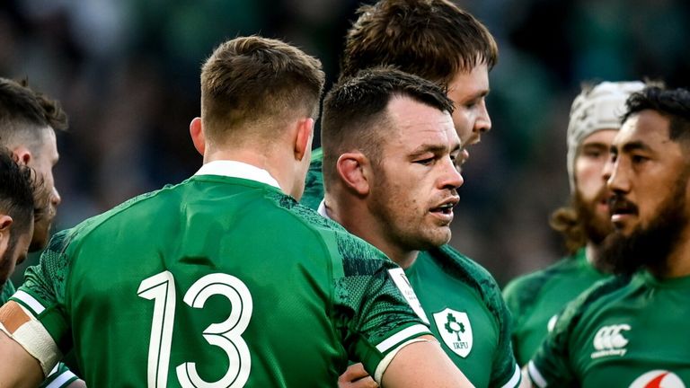Cian Healy will provide assistance from the bench for Ireland despite suffering what looked like a nasty leg injury against the Maori All Blacks on Wednesday. (Image credit: Sportsfile)
