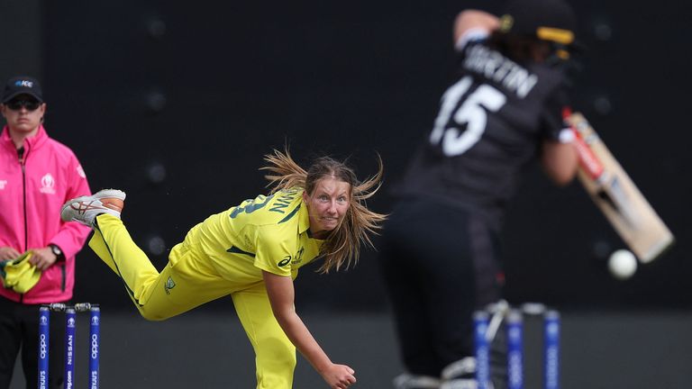 Darcie Brown took three wickets as Australia maintained their 100 per cent start