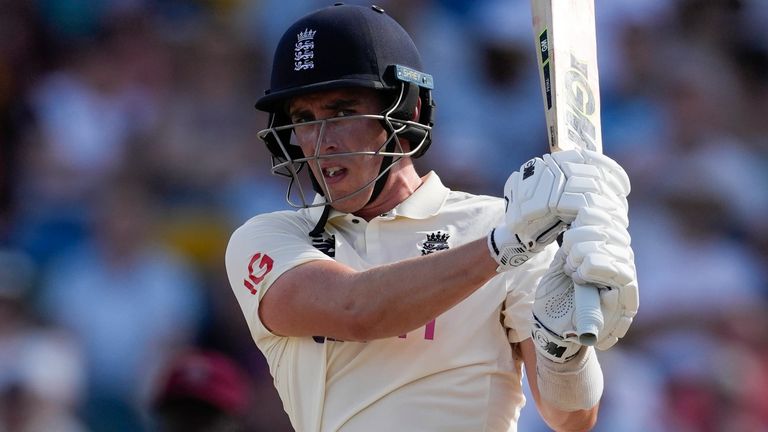 Dan Lawrence struck 13 boundaries and one six on his way to his highest Test score of 91 on day one of the second Test