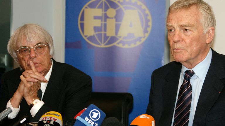 Bernie Ecclestone and Mosley pictured in 2009