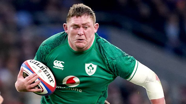 Tadhg Furlong worked hard in the loose during the Test match