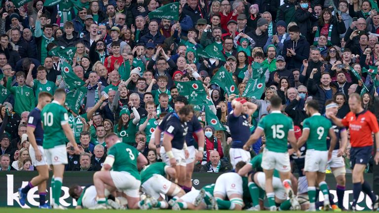 Irish fans were treated to a first trophy success in Dublin since Ireland's 2004 Triple Crown at the old Lansdowne Road 