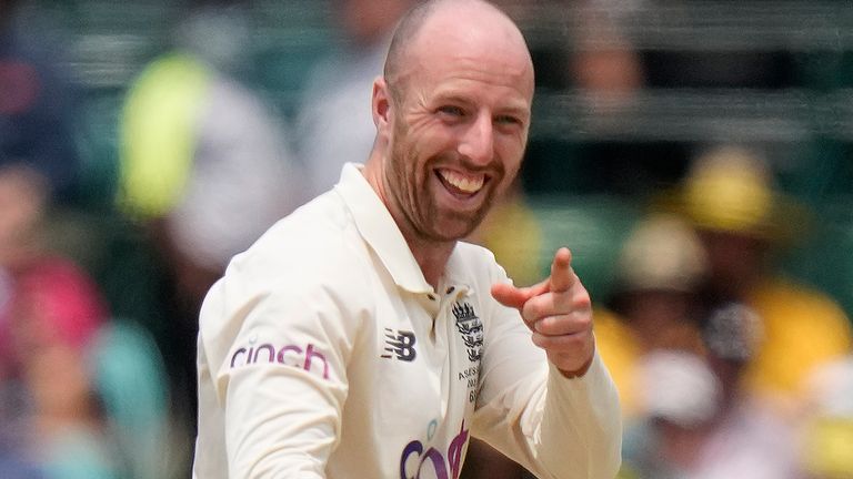 England spinner Jack Leach took five wickets in the first Test, including three on the final day in Antigua