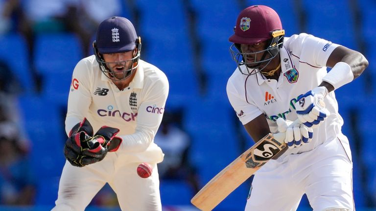 Jason Holder's watchful innings helped the West Indies secure a draw in the first Test against England
