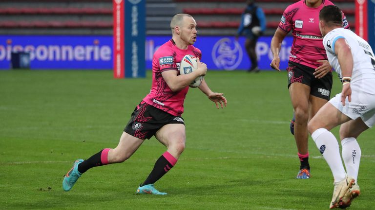 Liam Marshall scored a try on his 100th Wigan appearance