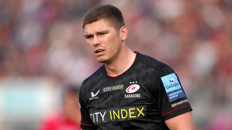 Owen Farrell returned from injury after four months out last week but will miss Saracens game on Friday