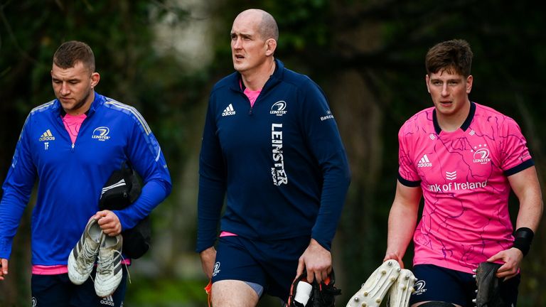 Leinster's uncapped second rows Ross Molony (far left) and Joe McCarthy (far right) have been called up 