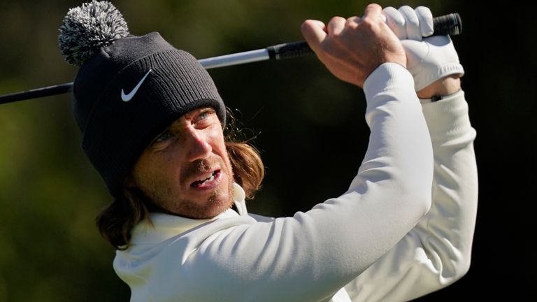 Tommy Fleetwood is two strokes behind leader Anirban Lahiri heading into Monday's play