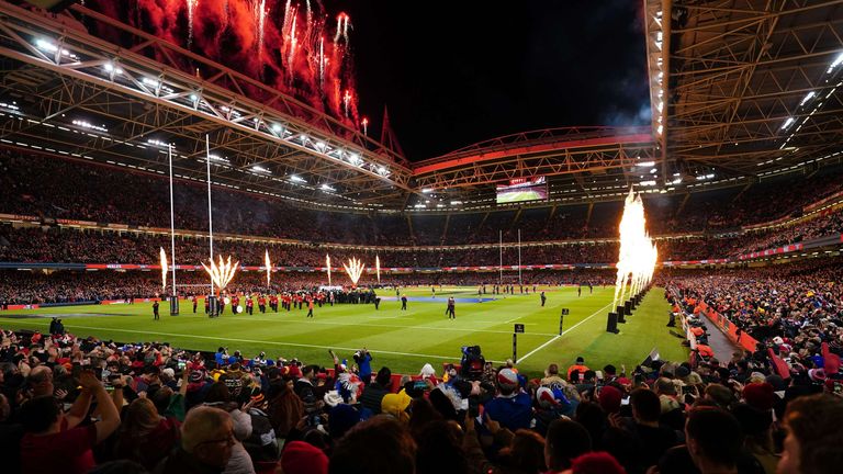 The Test was played out in a fervent atmosphere at the Principality Stadium, with both nations' fans in good voice 