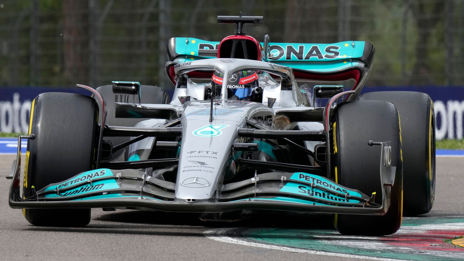 Emilia Romagna GP George Russell fastest for Mercedes in Practice Two at Imola F1 News
