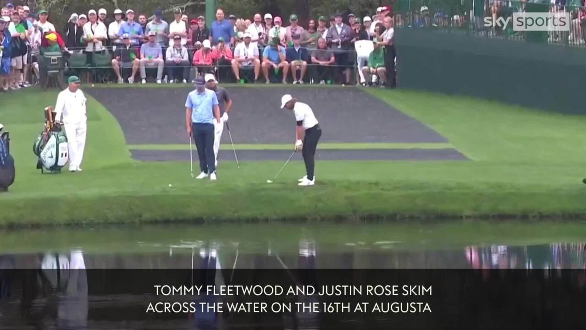 The Masters: Skimming the 16th water