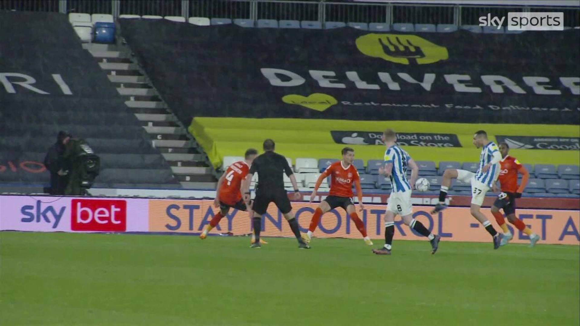 Huddersfield's Russell scores audacious lob!
