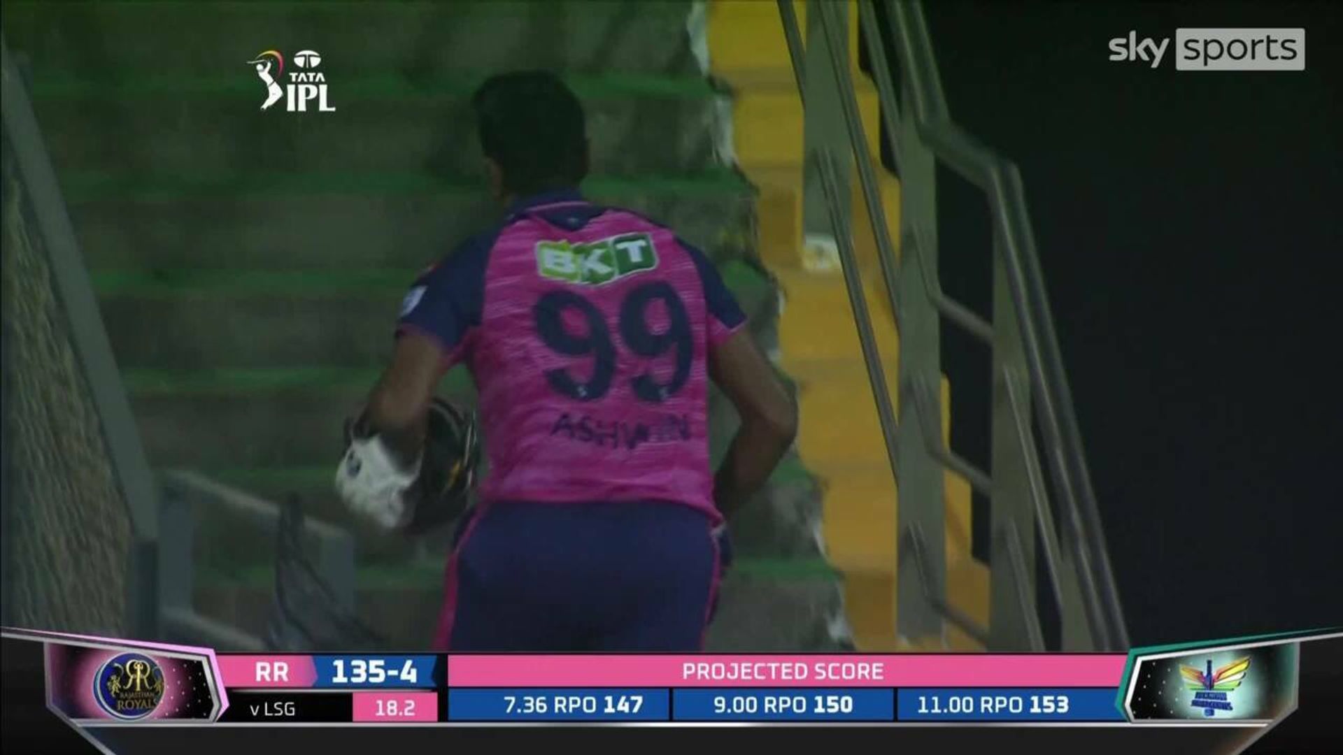 Ashwin makes IPL history after retiring out