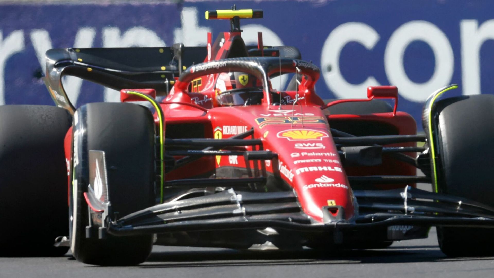 Sainz leads Ferrari charge, Vettel breaks down on return