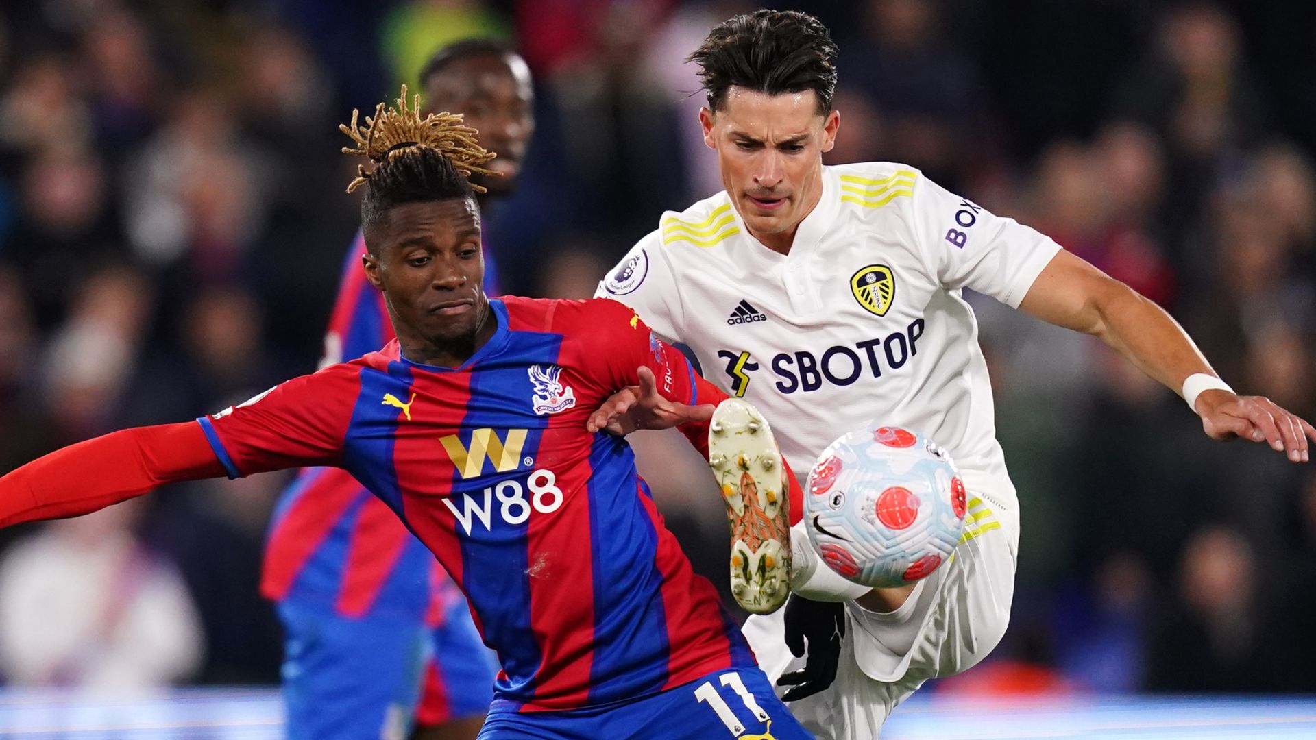Leeds battle for draw at Palace to go five points clear of drop
