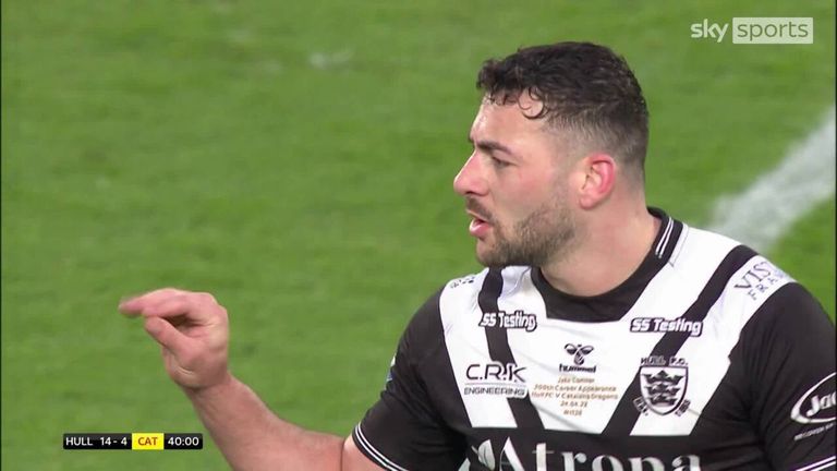 Highlights of Hull FC's clash with Catalans Dragons in the Super League
