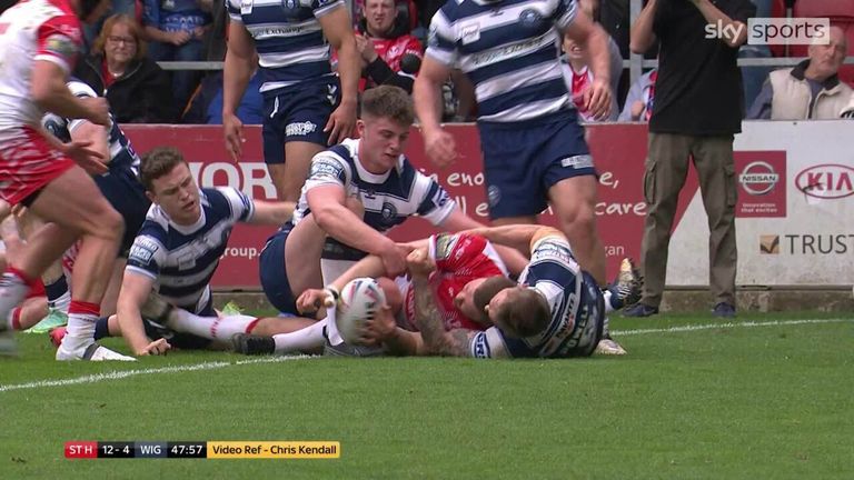 Highlights of the Betfred Super League match between St Helens and Wigan Warriors