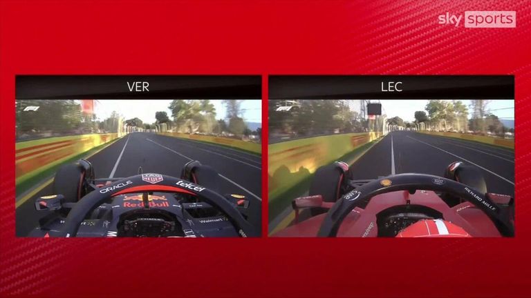 Karun Chandhok compares Charles Leclerc and Max Verstappen's best qualifying laps for the Australian GP