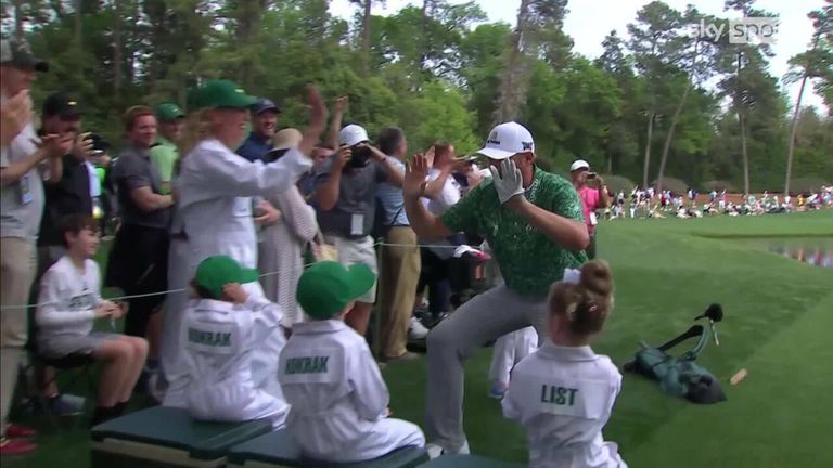 Jason Kokrak gets hole-in-one in the Par-3 contest at The Masters