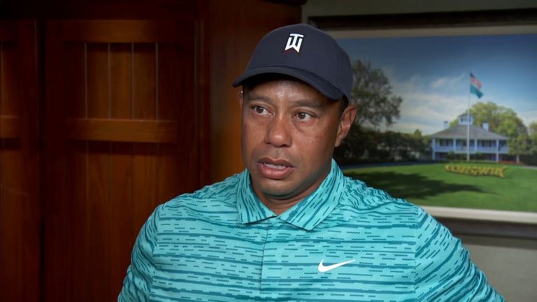 Woods says that his second round was a 'grind' after recovering from making four bogeys on his front nine to shoot a two-over-par round