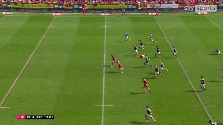 Ethan Ryan's counter-attack set up Lachlan Coote to race away for his second try in the Hull Derby