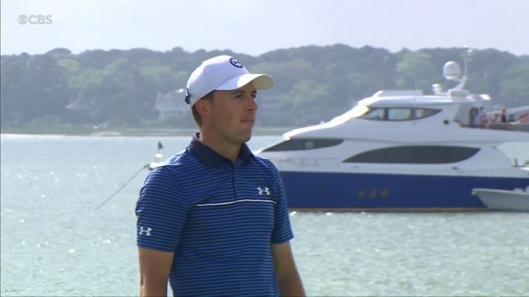 Jordan Spieth suffered a nightmare finish to his third round at the RBC Heritage, missing a putt from 18 inches to bogey his final hole and drop three off the lead