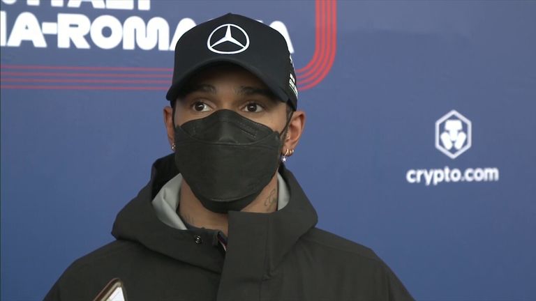 Lewis Hamilton was disappointed with missing out on Q3 and said 'we underperformed as a team today' after qualifying at the Emilia-Romagna GP