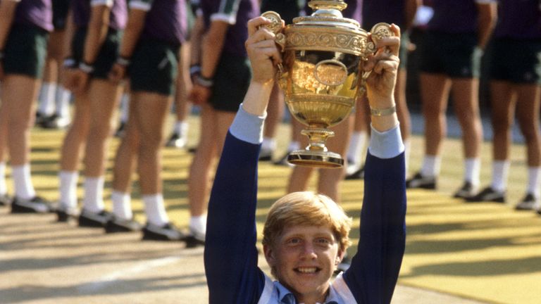 Becker won Wimbledon as a 17-year-old in 1985