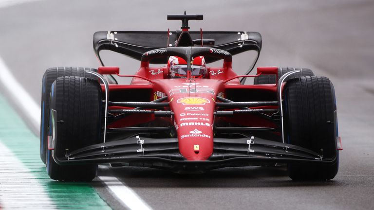 Charles Leclerc was fastest in Practice 1 for Ferrari
