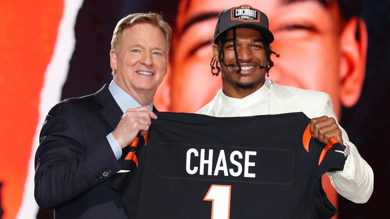 Ja'Marr Chase was selected with the fifth overall pick in last year's NFL Draft and was immediately drafted to Cincinnati.