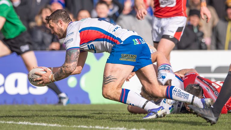 Jay Pitts' try sealed the win for Wakefield
