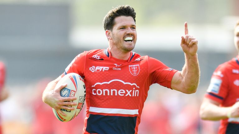 Lachlan Coote ran in two tries as Hull KR won the derby against Hull FC