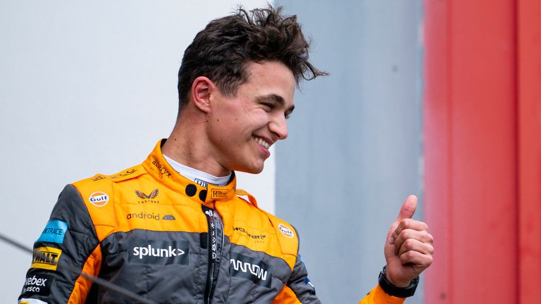 Lando Norris praised the performance of the team as he delivered a podium finish for the second year in a row in Imola