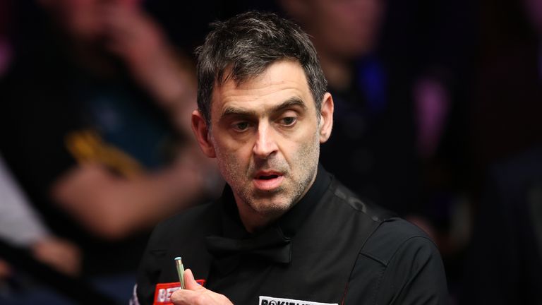 Ronnie O'Sullivan is through the semi-finals of the World Snooker Championship for a record 13th time