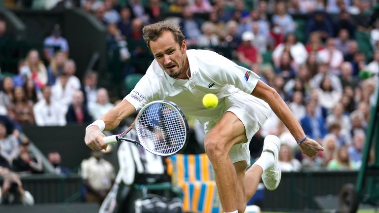 World No 2 Daniil Medvedev will be banned from Wimbledon as a result of the decision 