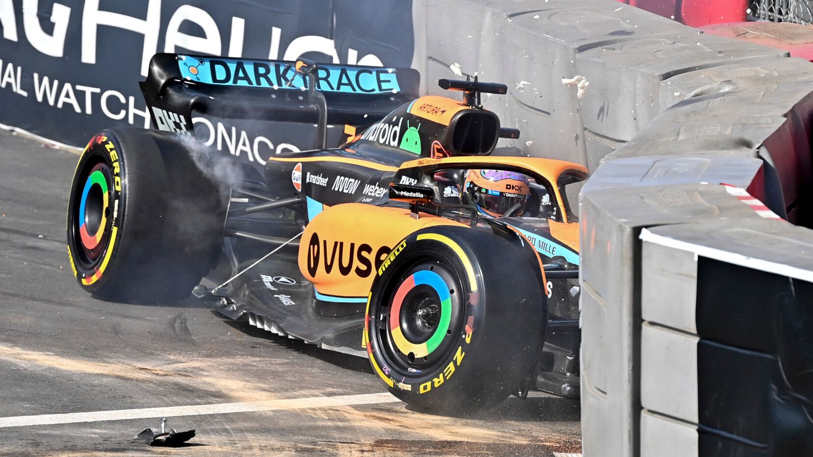 Monaco GP: Daniel Ricciardo vows to ‘bounce back’ after crashing McLaren in Practice Two