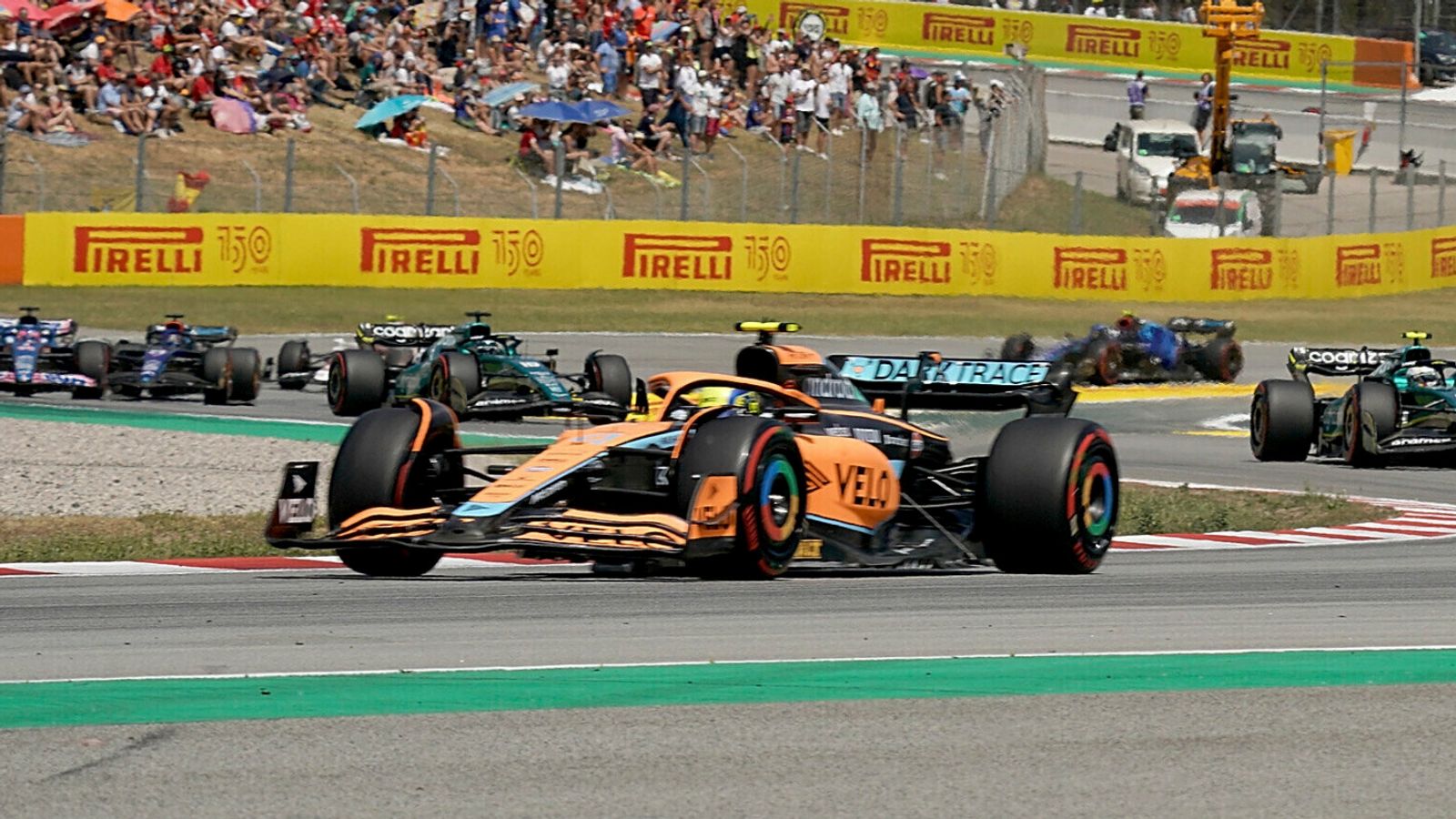 Spanish Grand Prix: Lando Norris taken for post-race medical check after tonsillitis diagnosis