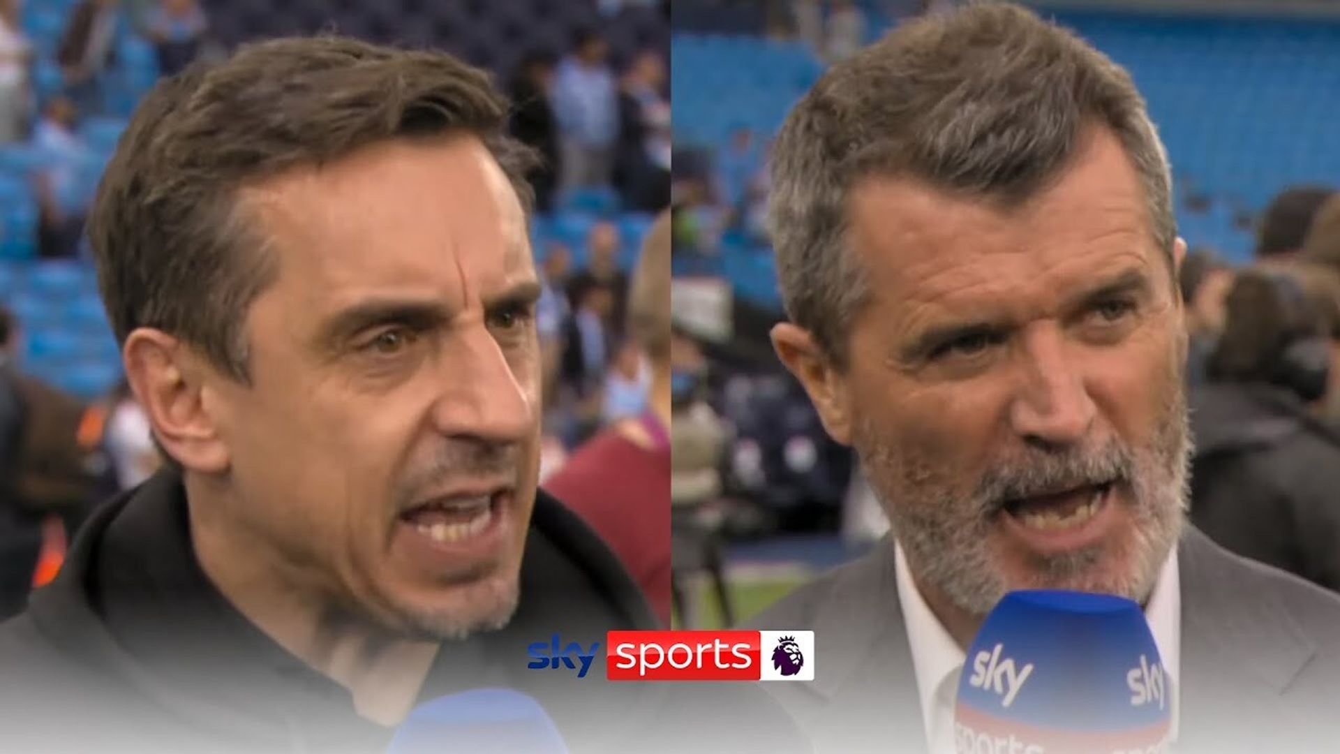 'Idiots, scumbags' - Neville, Keane shocked by pitch invasions