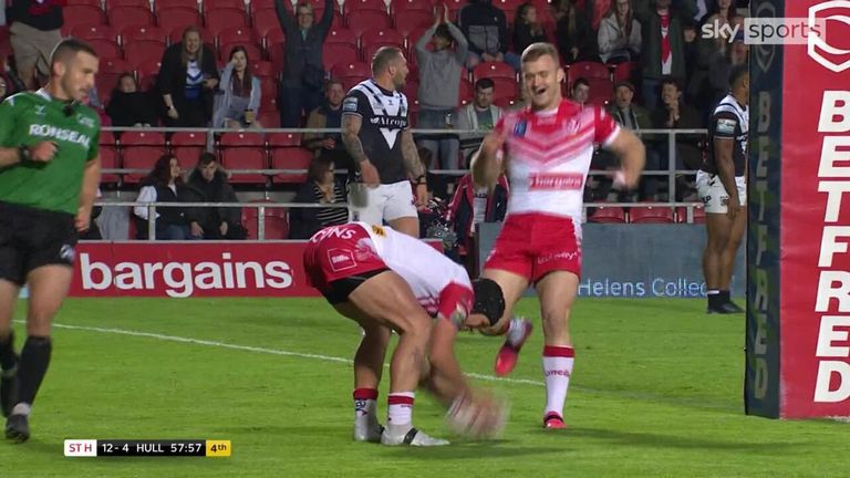 St Helens were flying against Hull FC after this superb try from Jonny Lomax.