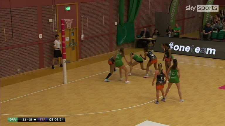 Highlights of the Vitality Netball Superleague match between Celtic Dragons and Severn Stars.