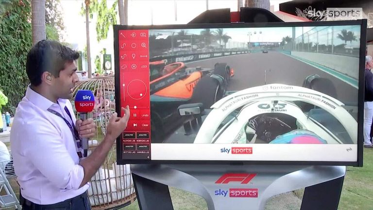 Sky Sports Karun Chandhok discusses the collision between Pierre Gasly and Lando Norris and the battle between the two Mercedes drivers Lewis Hamilton and George Russell