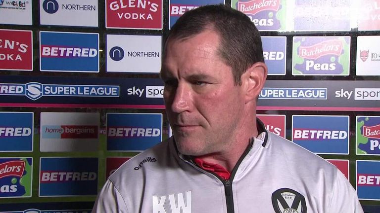 St Helens head coach Kristian Woolf was happy with the response of his team after the Challenge Cup disappointment 