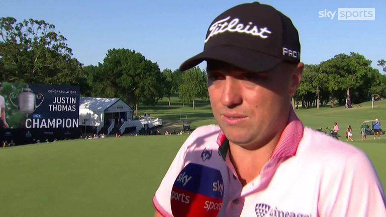 Thomas says it's a special feeling to win his second major