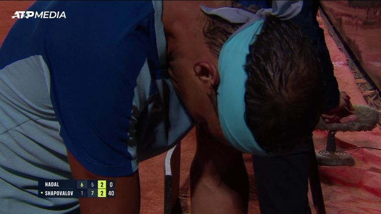 Rafael Nadal était clairement aux prises avec une blessure au pied lors de sa défaite au troisième tour contre Denis Shapovalov à l'Open d'Italie, et a déclaré par la suite qu'il souffrait de 